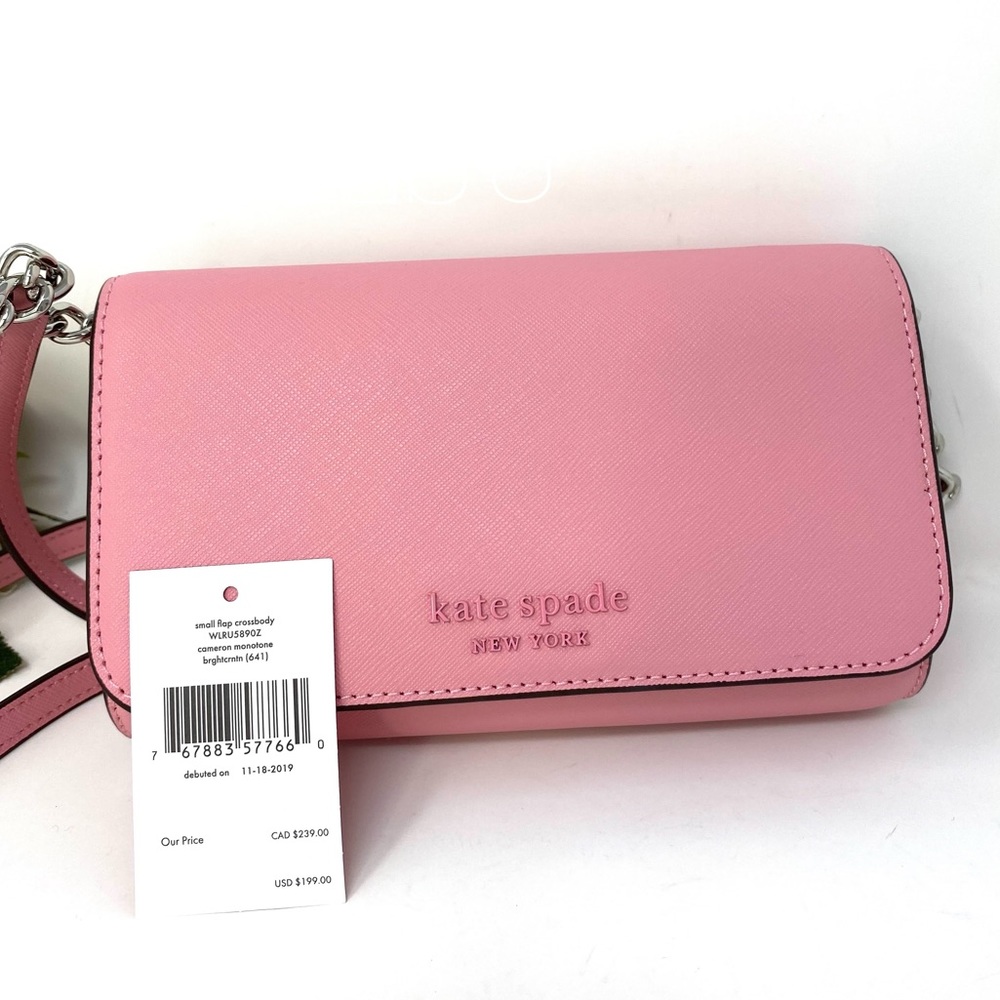 Kate♠️Spade Small Flap Crossbody Bag Monotone Pink - Picture 7 of 8